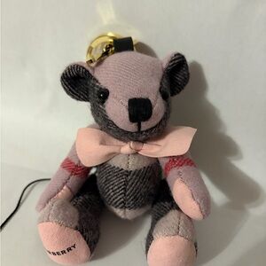 Burberry Plaid Bear Keychain